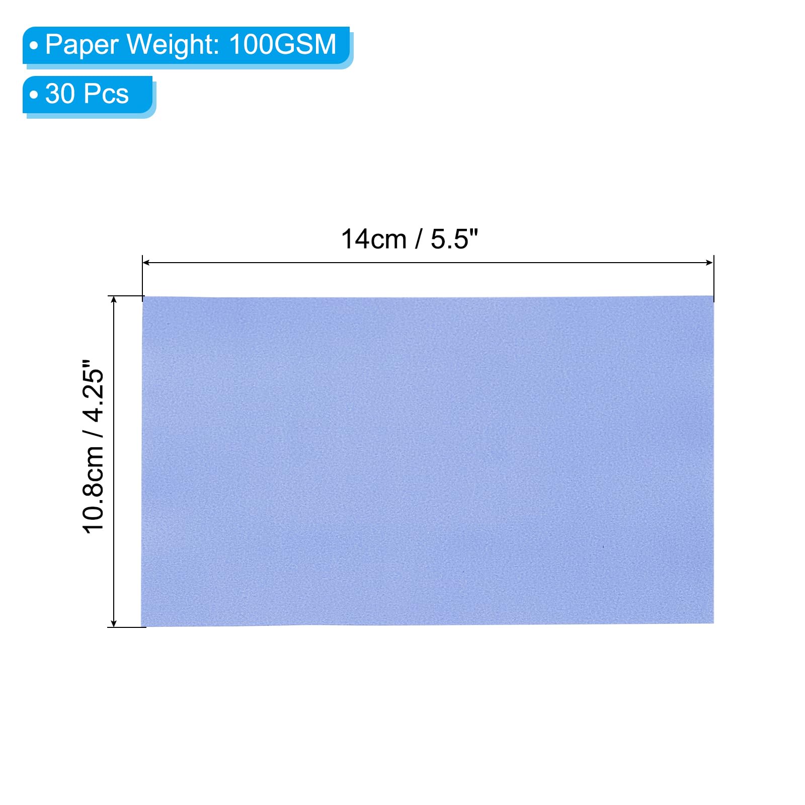 PATIKIL 30 Sheets Vellum Paper 4.25x5.5 - Image 2