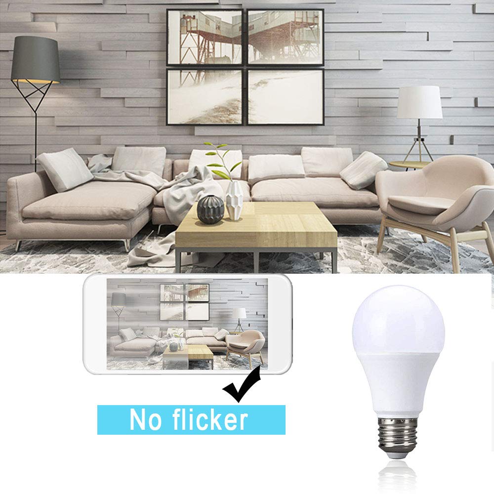 Genérico Bombilla LED de Rosca E27 de 12 W, luz Blanca fría (6000-6500 K), Equivalente a una Bombilla incandescente de 95 W, 1050 LM, Ahorro de energía (Paquete de 10)