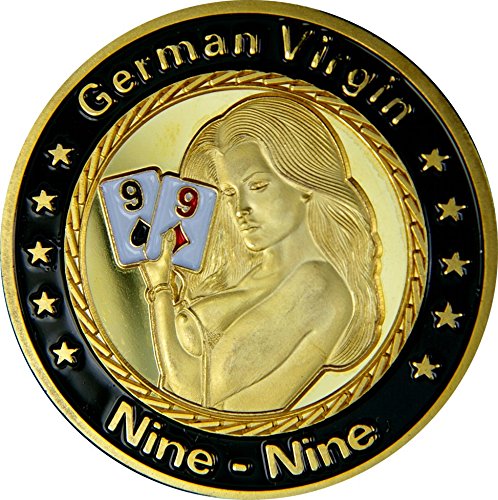 Fa. Wessel Pokerguard Poker Card Guard German Virgin echt vergoldet, Pokerzubehör