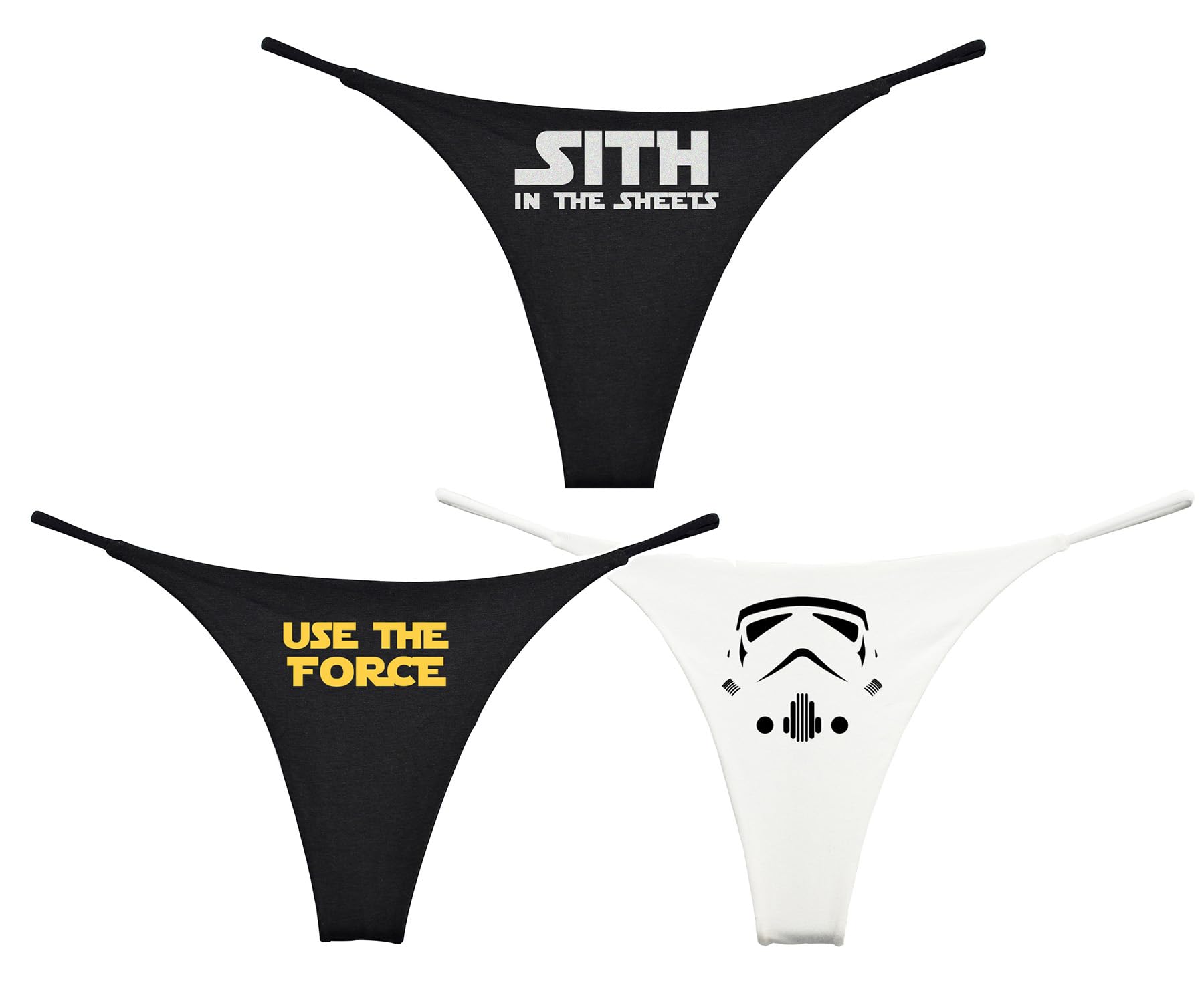 NE Beauty A Galaxy Far Away Thong Pack of 3 Womens (Set of 3) Force Trooper Sith