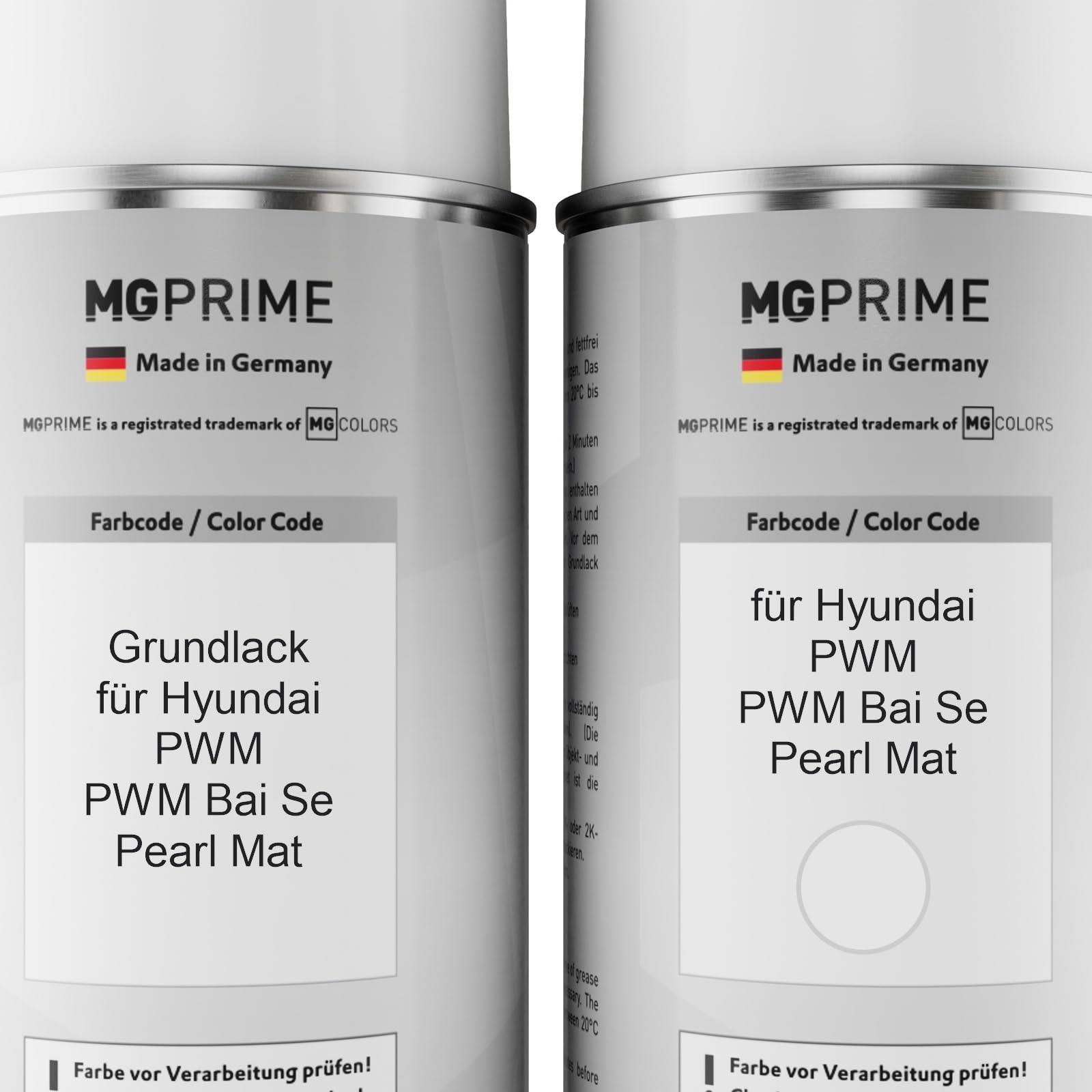 MG PRIME Lakier samochodowy w sprayu do Hyundai PWM PWM Bai Se Pearl M. +2K