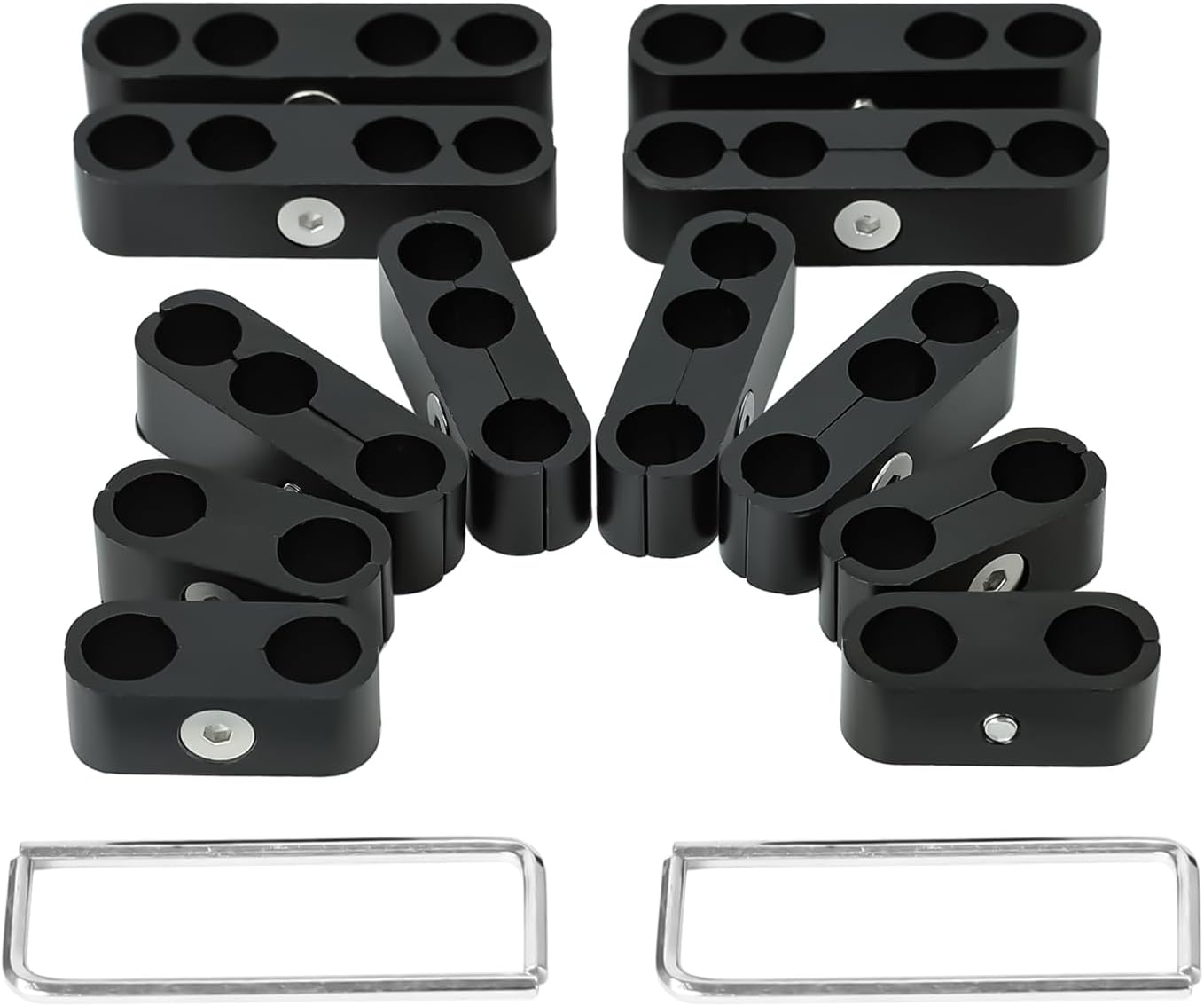 Spark Plug Wire Separators Aluminum Kit, 7mm 8mm 9.5mm