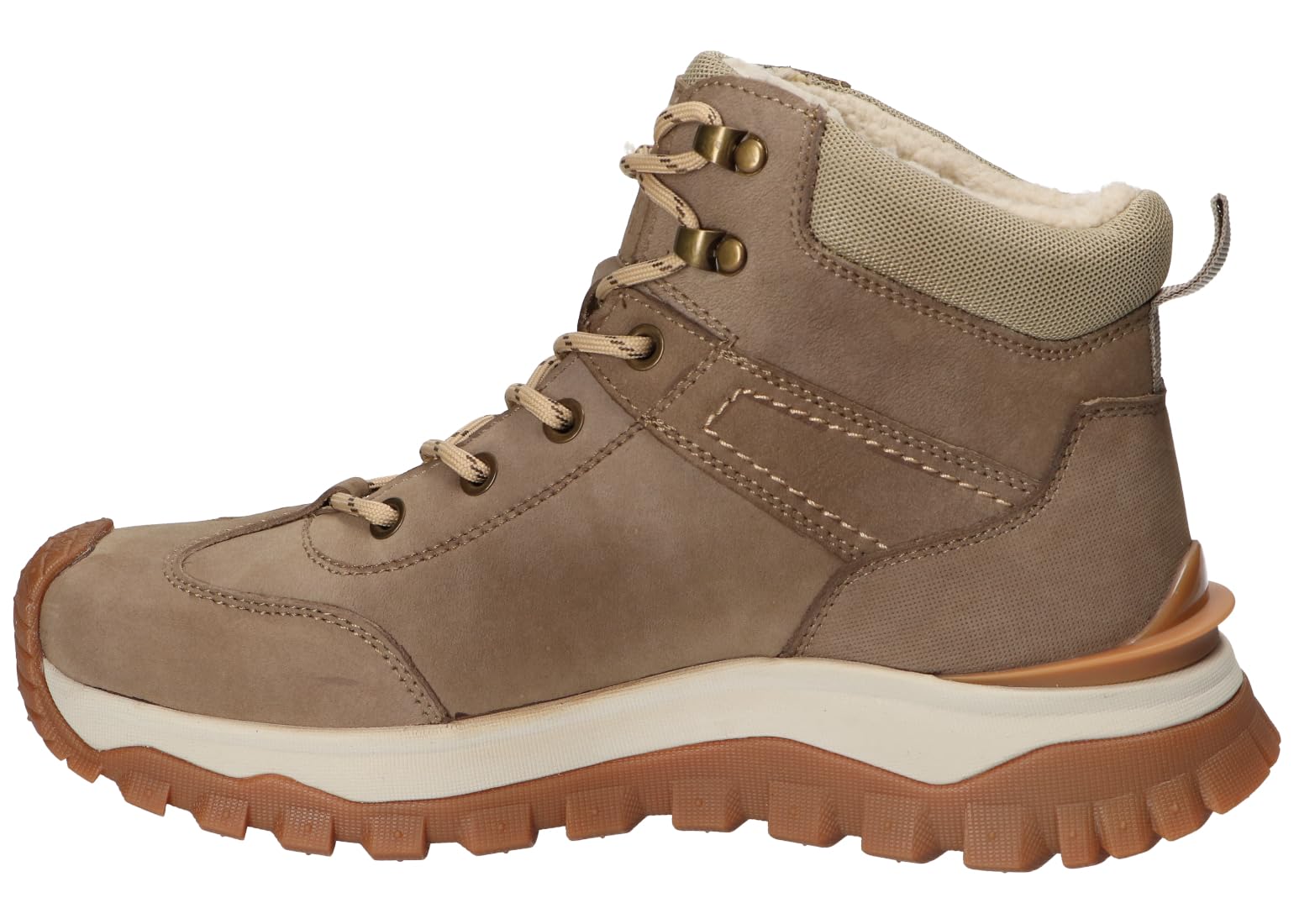 CY158 OCIEPLANE TREKKINGI TRAPERY BUTY ZIMOWE SKÓRZANE BG 38