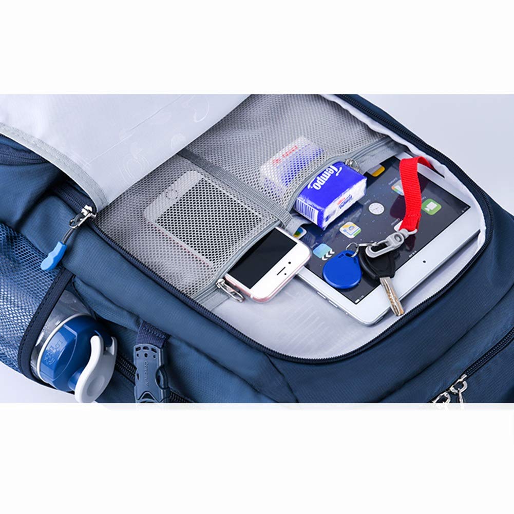 Plecak męski tornister gimnazjum student moda damska Junior liceum student laptop duża pojemność plecak bagaż ręczny ogrodzenie (kolor: Ciemny niebieski, rozmiar: 34 x 20 x 48 cm)