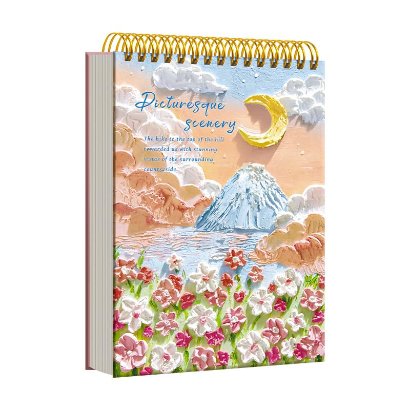 Artistic Sketchbook A4 Size 60 Sheets 120g Drawing Paper Spiral Bound Art sketchbooks are Suitable for Children artistsoil Pastel sketchbookcharcoal sketchbookmultimedia Sketchbook