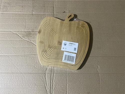 Relaxdays Foldable Apple-Shaped Basket: 30 x 27 x 22.5 cm Folding Bamboo Fruit Bowl Holder Basket And Cutting Board Wooden Fruit Bowl With An Apple-Design, Natural Brown - Cosy Home Interiors Relaxdays Foldable Apple-Shaped Basket: 30 x 27 x 22.5 cm Folding Bamboo Fruit Bowl Holder Basket And Cutting Board Wooden Fruit Bowl With An Apple-Design, Natural Brown - Image 11