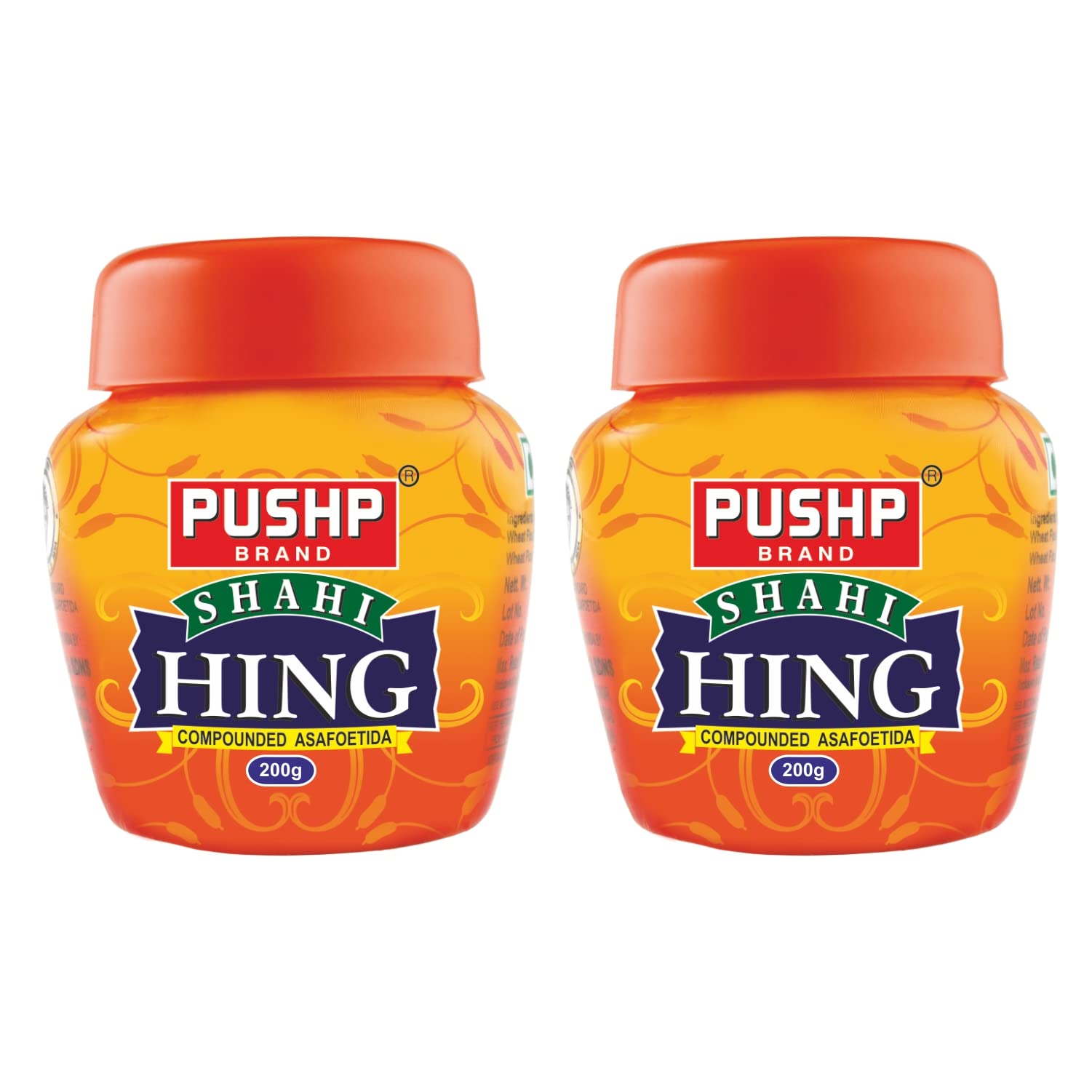 Pushp Shahi Hing | 200g | Strongest Hing Powder | Asafoetida | Quality Blend | No Preservatives (Pack of 2)
