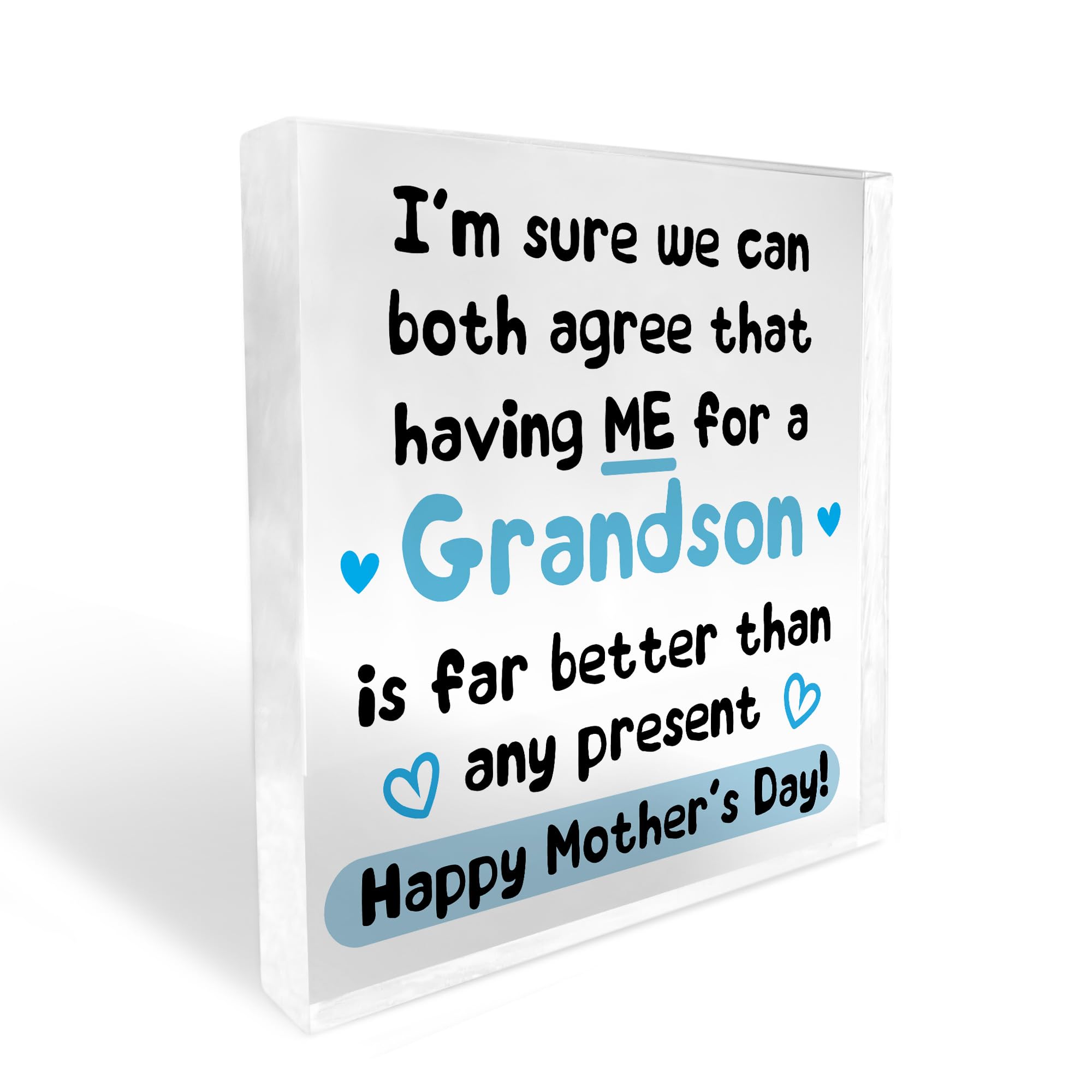 Red Ocean Funny Mothers Day Gift For Nanny Nan Grandma, Gift From Grandson, Mothers Day Gifts, Gift For Grandparents, Funny Gift For Her, Special Keepsake