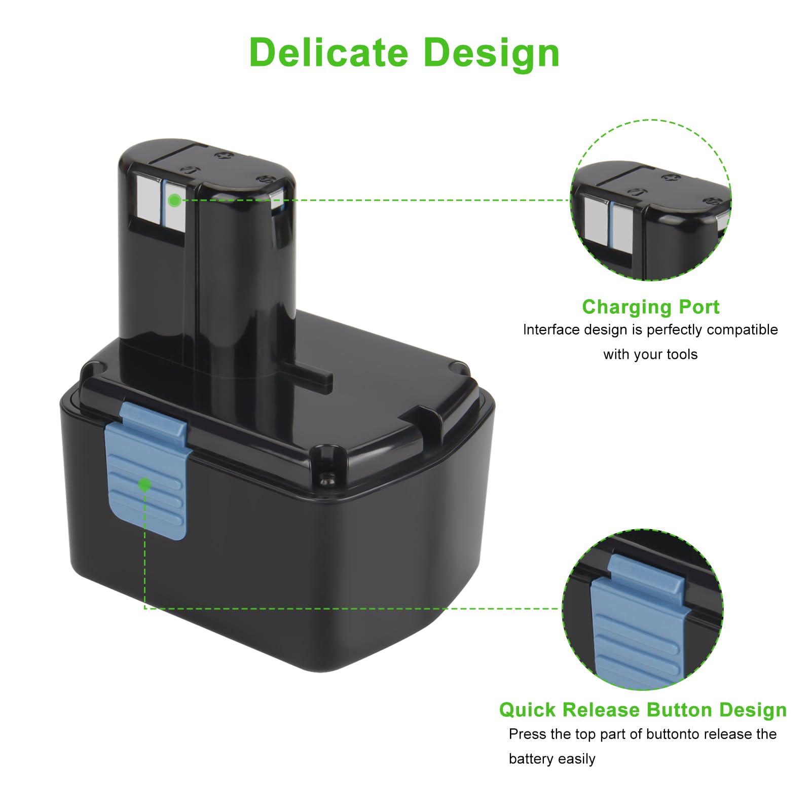 Amazon.com: Hanaix 2Pack 4.0Ah Battery Compatible with Hitachi