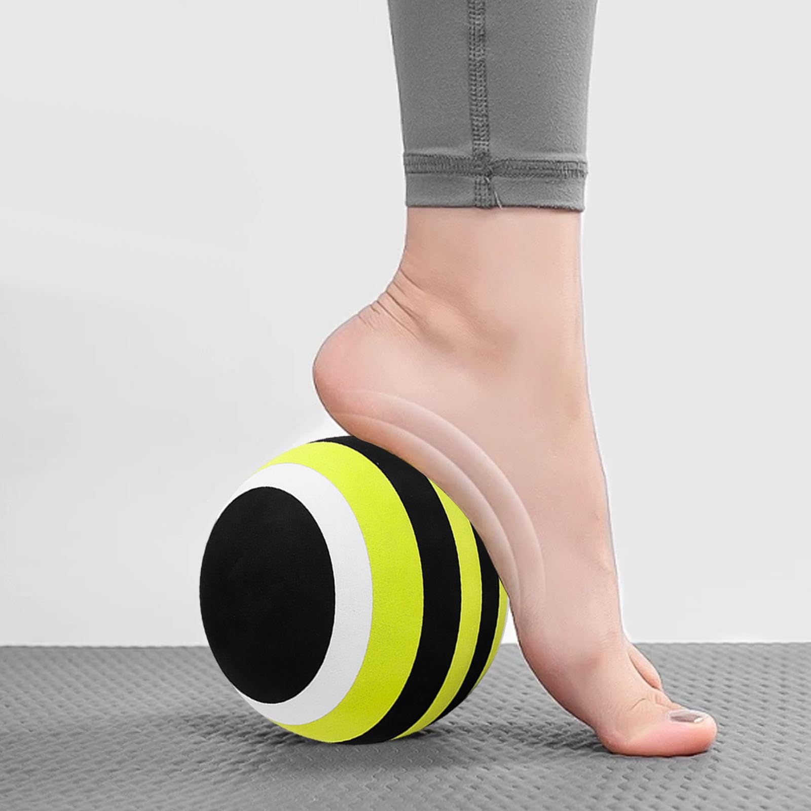 Menolana Massage Ball Fitness Ball Fitness Equipment Supplies Multifunction Deep Tissue Massage EVA for Lower Back Foot Shoulder Neck, 12CM