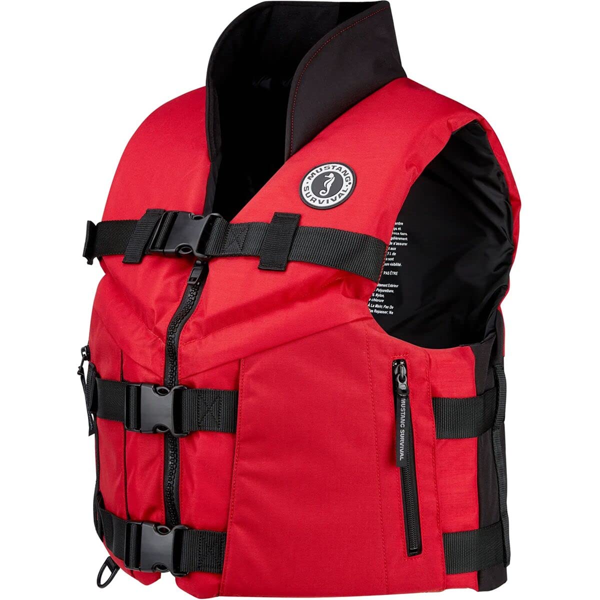 Amazon.com : Mustang Survival Accel 100 Fishing Foam Vest - Red