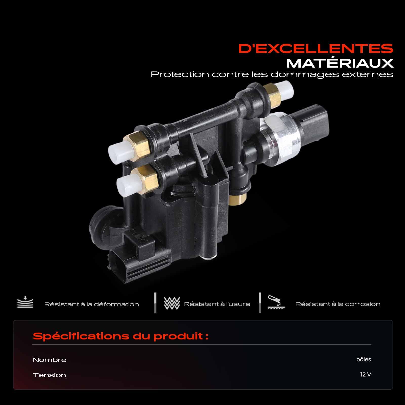 Frankberg bloc de vannes de suspension pneumatique RVH000046 | Compatible avec: Discovery III L319, R.a.n.g.e R.o.v.e.r Sport L320, Découverte IV L319