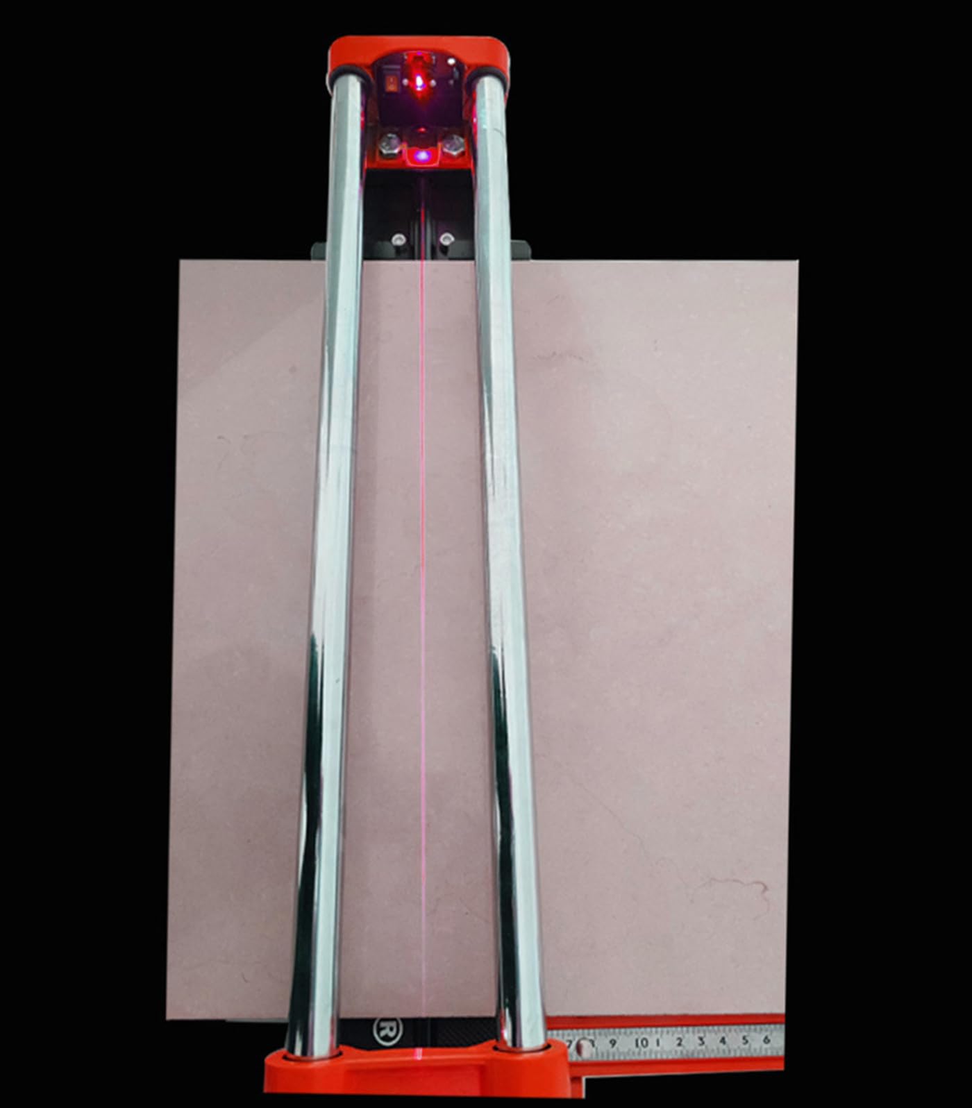 Cortador manual de azulejos de 60 cm, herramienta de corte de precisión para azulejos de cerámica, rueda de corte de carburo de tungsteno, rieles de hierro resistentes duales, posición láser