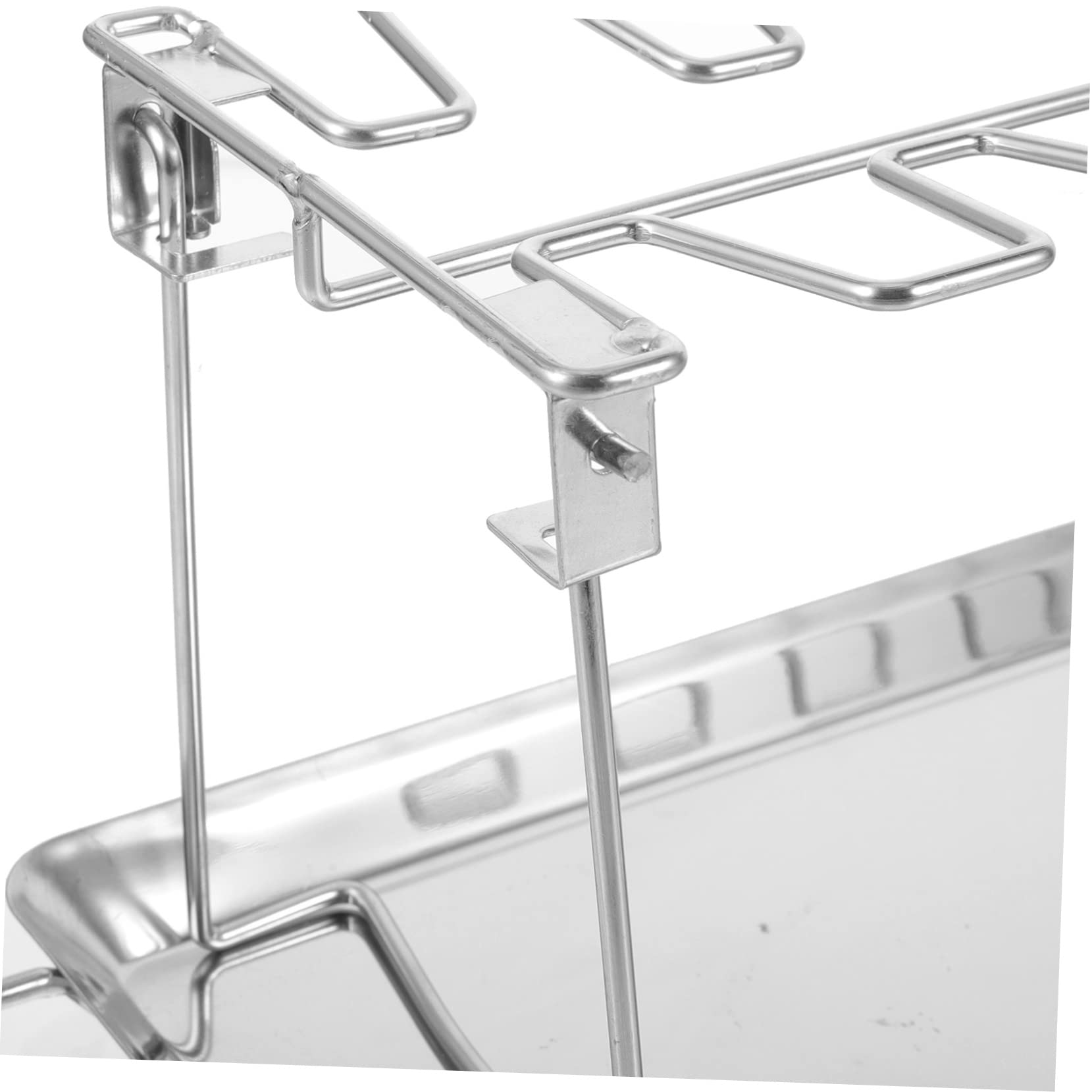 Set di Forchette da Barbecue per Pollo, 2 Pezzi, Acciaio Inox
