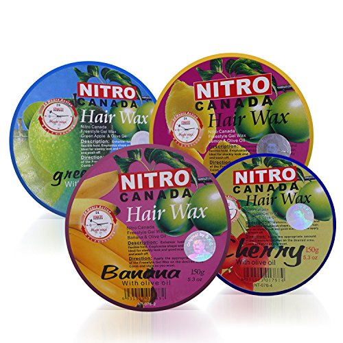 Nitro Canada Hair Wax 150G X 4 Pack , Mix Flavors Amazon.in Beauty