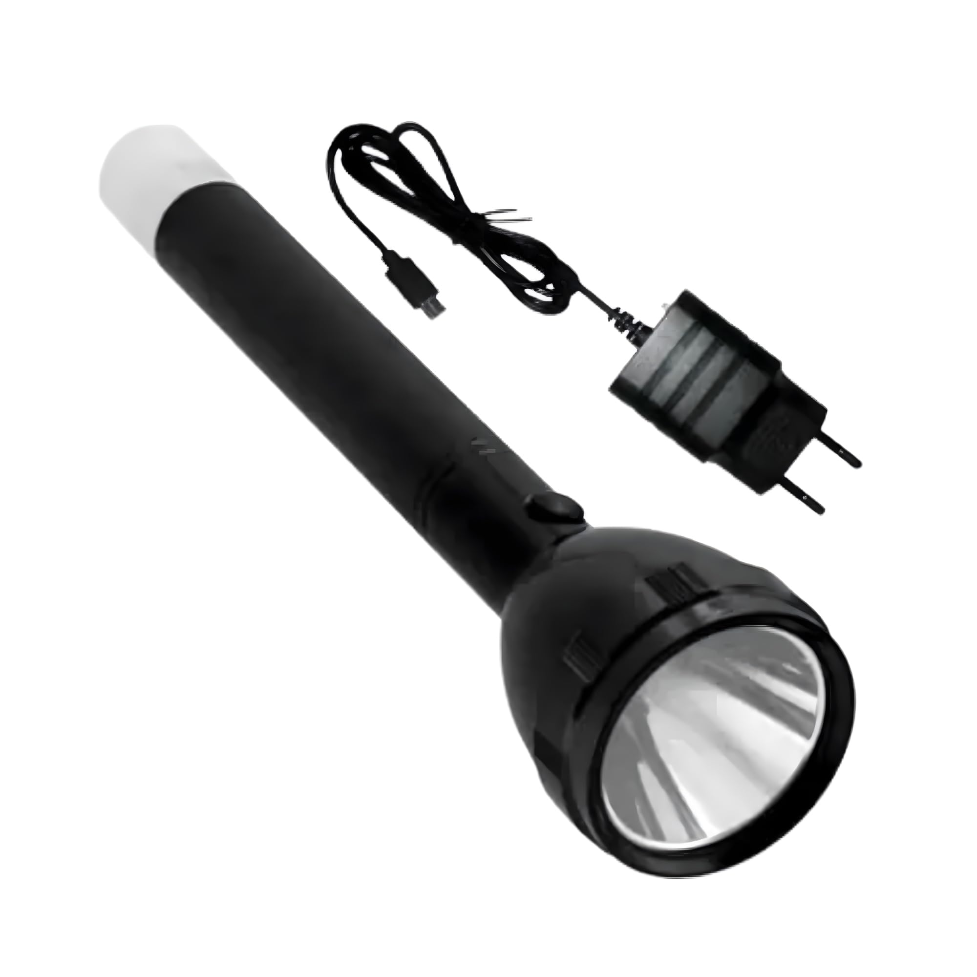 TechPride Rechargeable LED Torch, Rechargeable LED Flashlights High Lumens, High Powered Flash Light, Powerful Handheld Flashlights with 3 Modes for Emergency Hiking Camping (HT3)