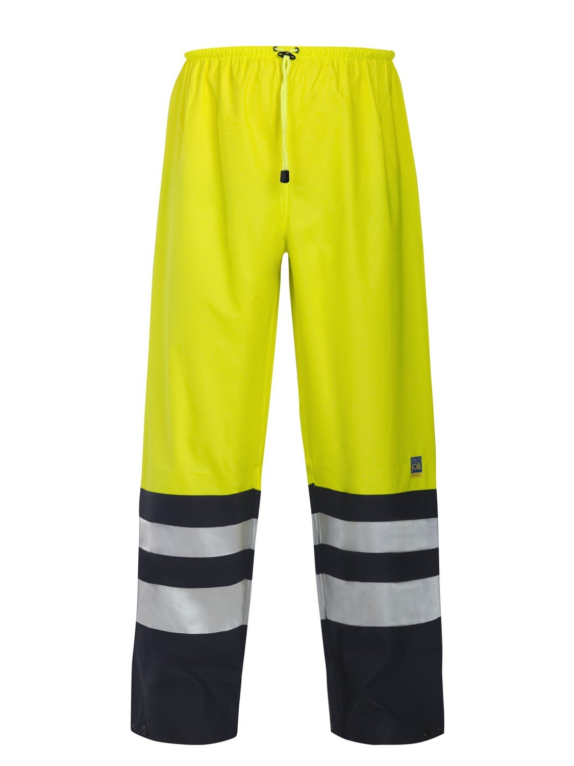 Pantalon imperméable XXXL haute visibilité jaune pour rester au sec