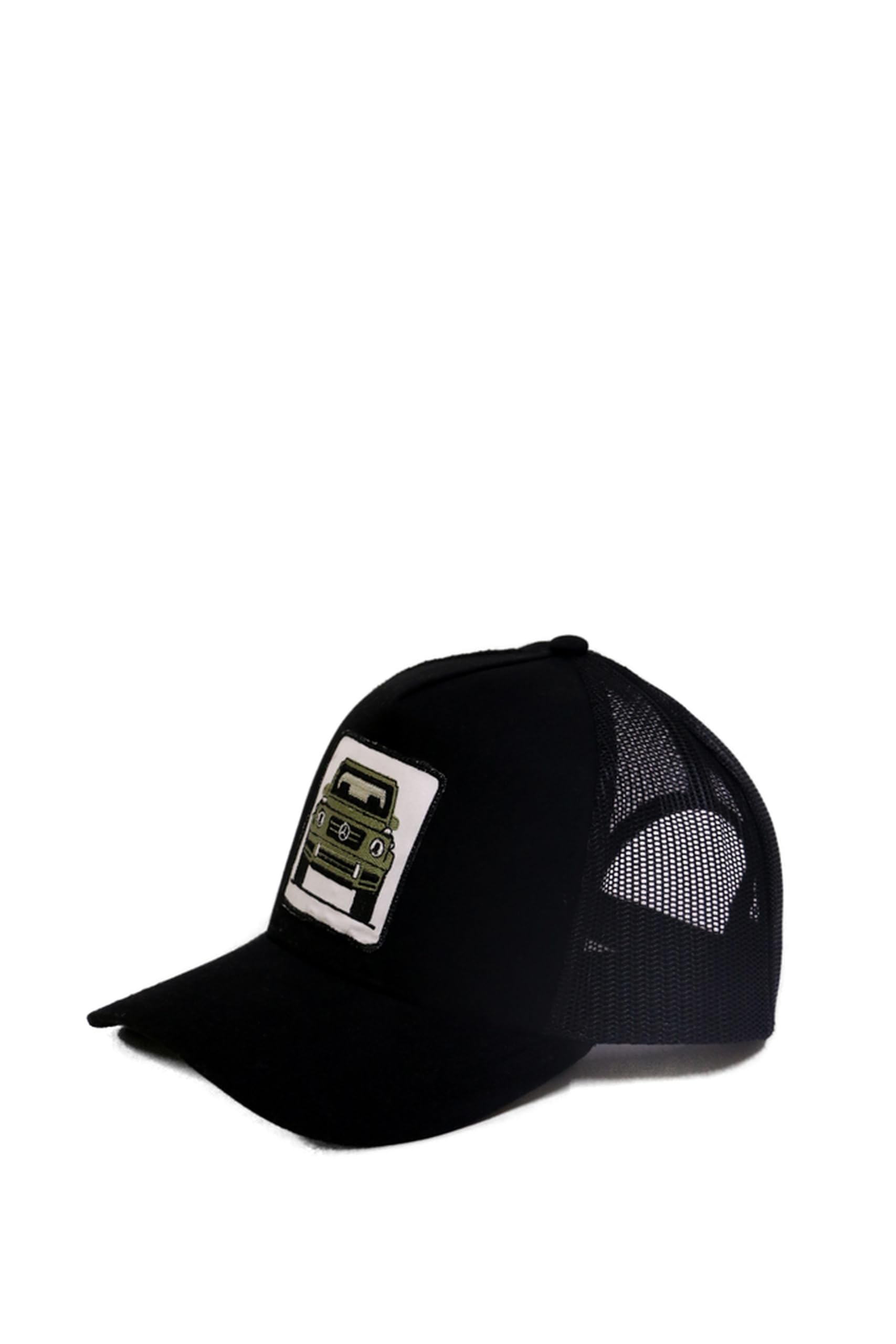 Men's Cap with Mesh and Snapback closure - Mercedes G-Wagon Car Collection (Black)