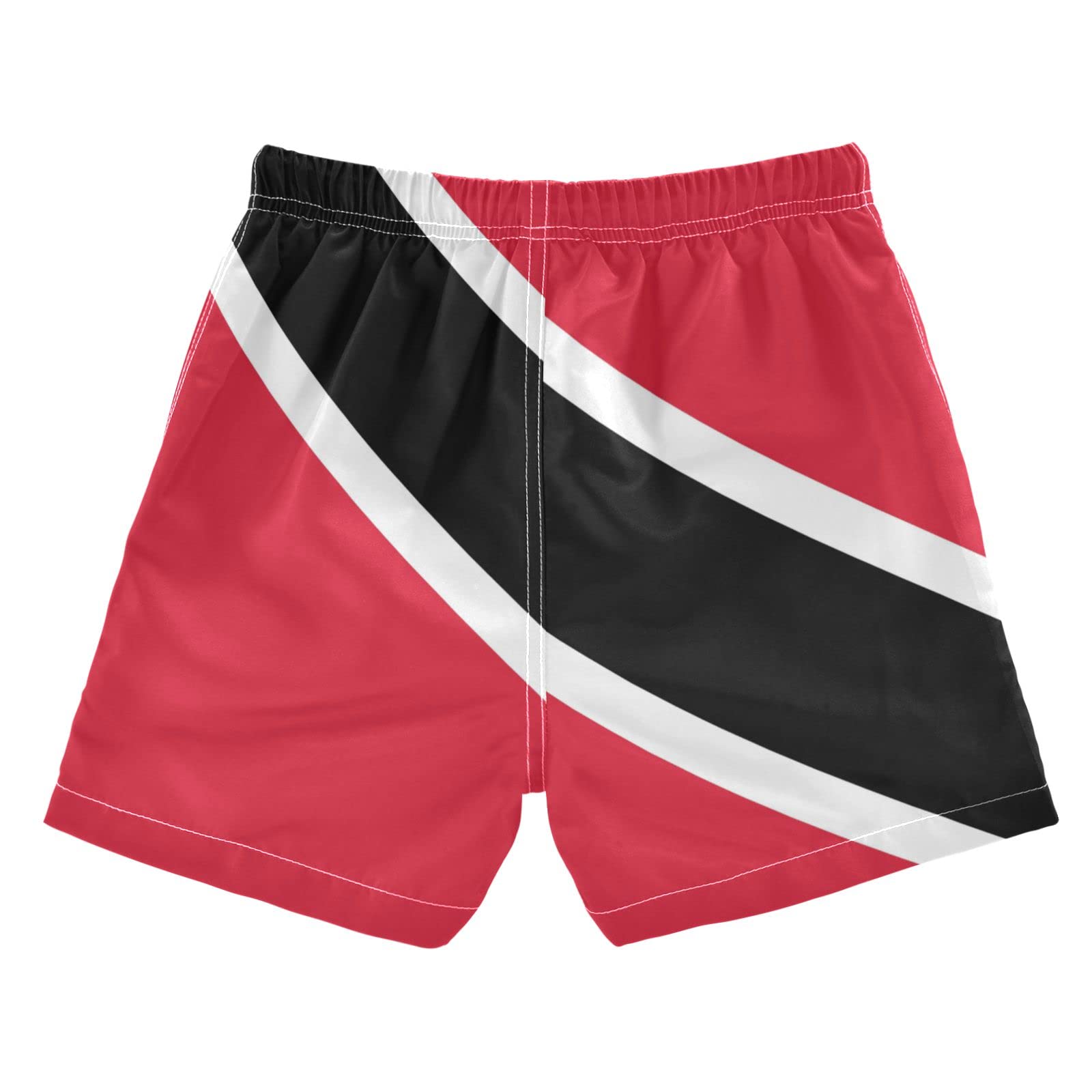 Aflyko Patriot Boys' Board Shorts Trinidad and Tobago Flag Swim Trunk Girls Bathing Suit Little Kid Swimwear