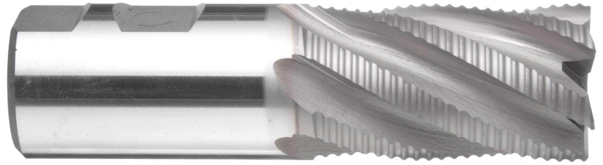 Melin Tool CCFP Cobalt Steel Square Nose End Mill, Weldon Shank, TiCN Monolayer Finish, Roughing Cut, 30 Deg Helix, 4 Flutes, 3.2500