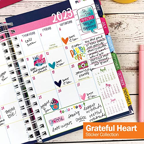 330 Planner Stickers - Grateful Heart Collection, Daily Thankfulness, Awesome Days For Gratitude Journals & Bullet Journaling, Happy Hearts, Travel, Beach, Good Times, Like A Boss, Sweet Life #TOP5