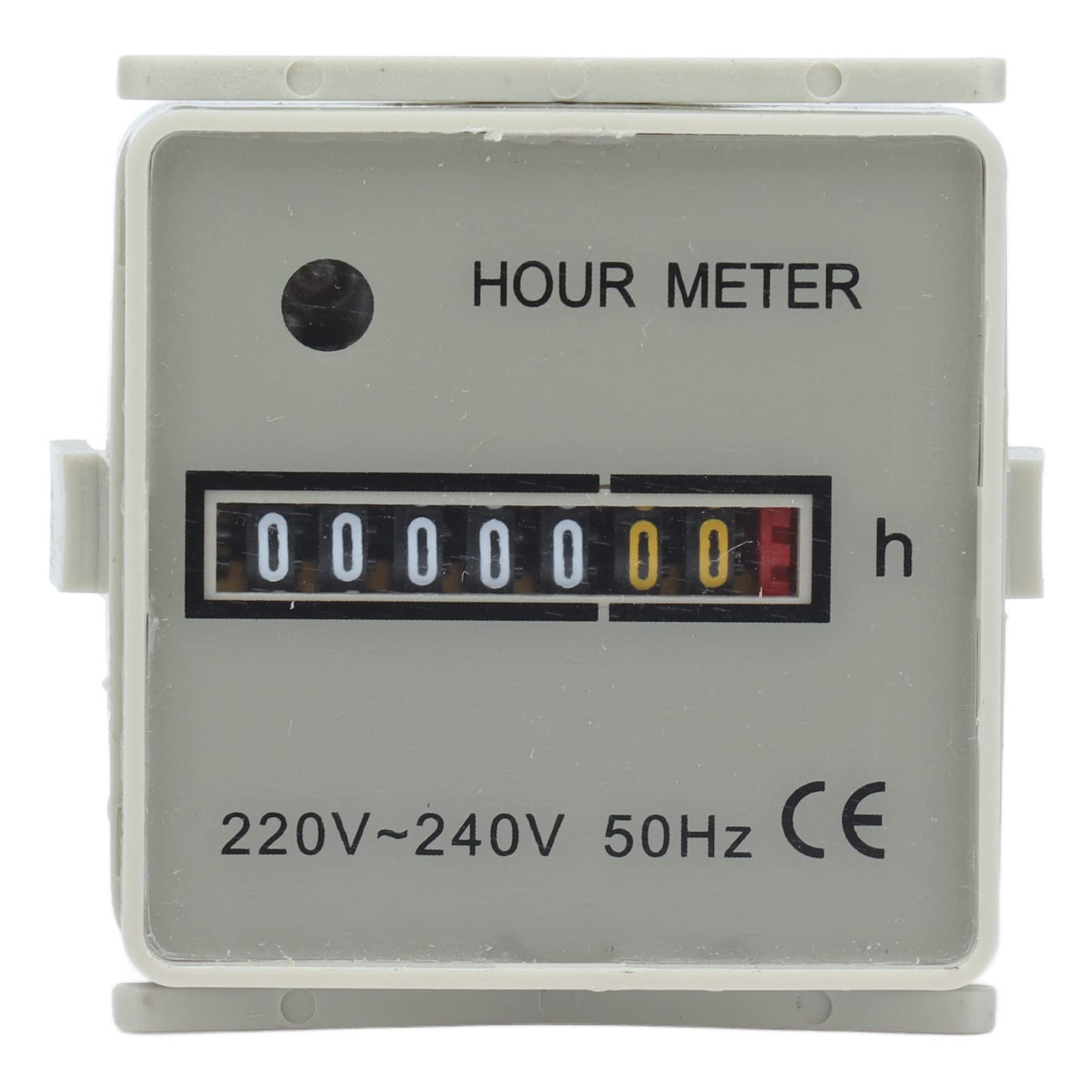 Hyuduo Contaore Industriale 220-240 V Hour MeterIndustrial Contaore Meccanico 0,3 W per L'industria Domestica Componenti Di Controllo Méadar Uair