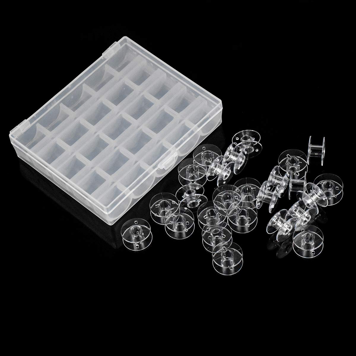 25 Rocchetti Per Macchina Da Cucire - Bobine Universali Con Scatola Trasparente - Foto 10