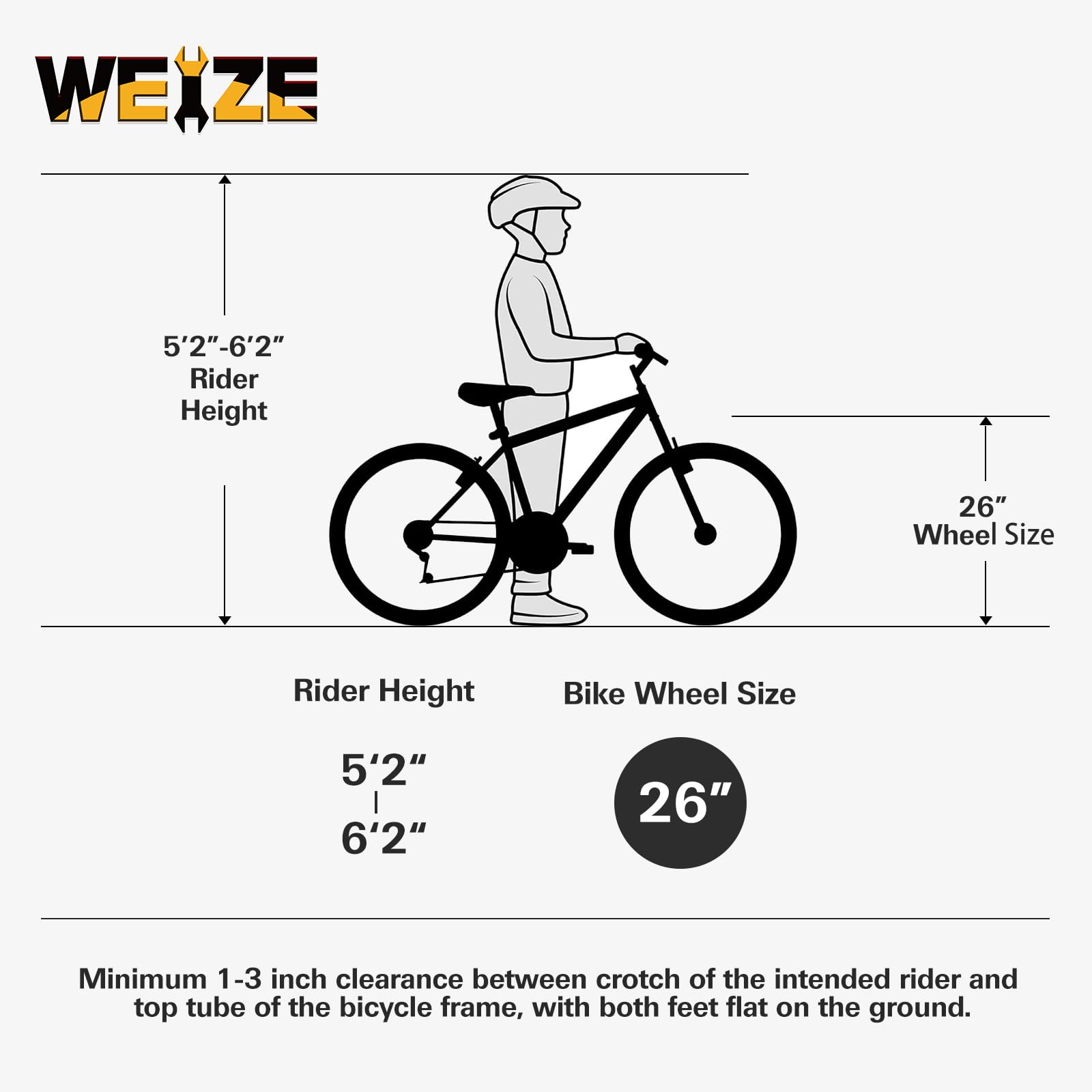 WEIZE Mountain Bike, 26/27.5 inch Outdoor Cycling Bike,18-Speed/High-Carbon Steel/Dual Full Suspension, Adjustable Ergonomic Seat for Men Women Adult, MTB Bicycle with Suspension Fork,Sleek Colors