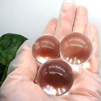 Amazon.co.jp: 完全天然水晶玉 約26-28mm 重さ約26-30g 厳選 上质 木製