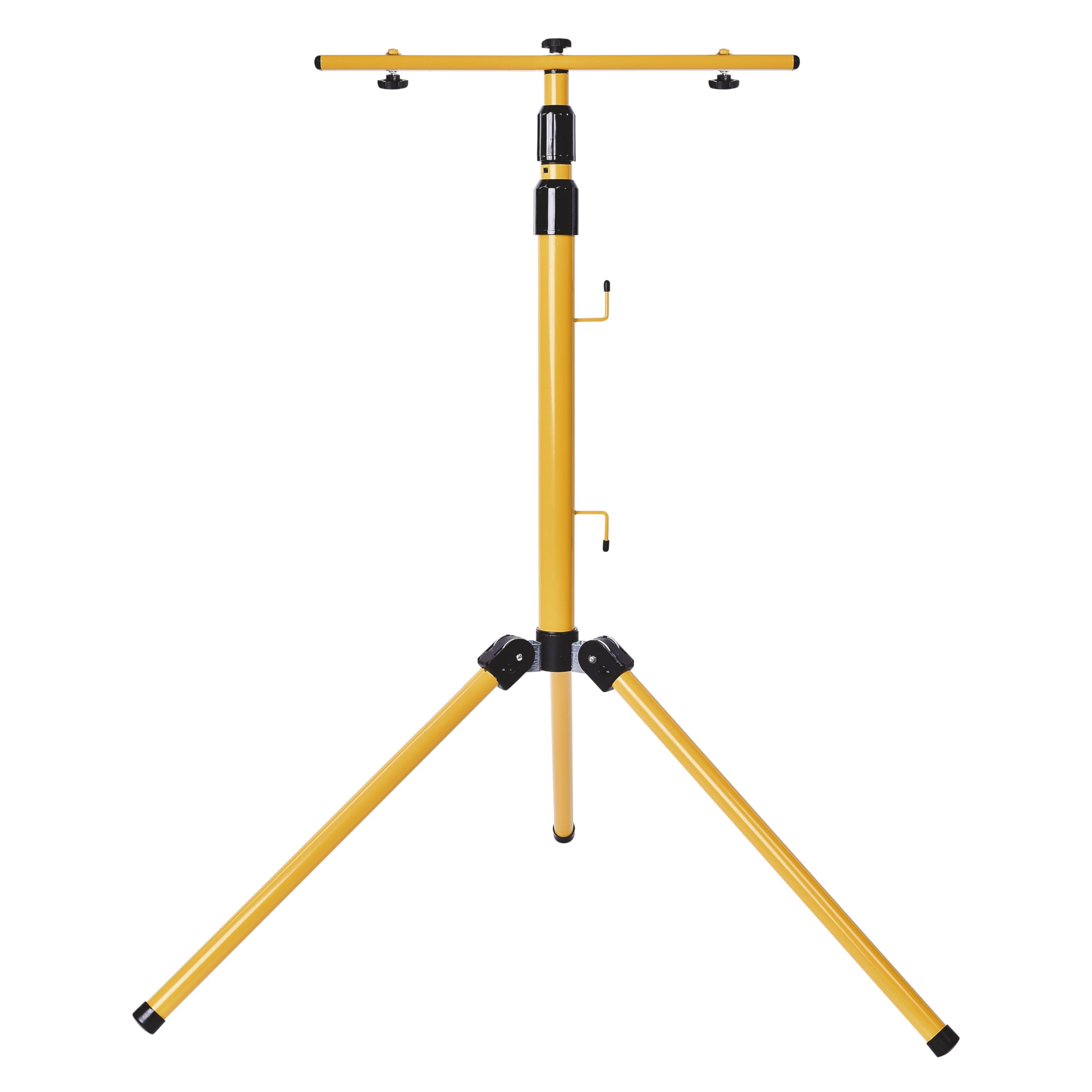 EMOS ZS9510 Stativ für 2 Strahler, Ständer für 2 Halogen- oder LED-Scheinwerfer, Gelb, 14 x 12 x 63 cm