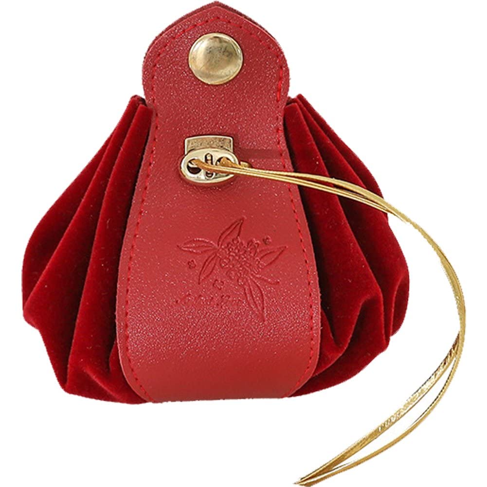 Wudaizhi Leather Drawstring Pouch, Handmade Dice Bag, Coin Purse, Celtic Designs Slingshot Pouch for Roleplaying Game and Other Uses