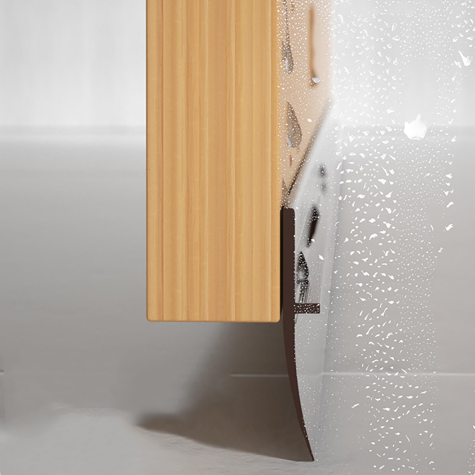 Paraspifferi per Porte, Striscia di Tenuta in Silicone A Forma di T, per Fessure di Finestre, Guarnizione di Tenuta per Porte E Finestre, 100 Cm (3,28 Piedi) / 6 Radici (Dimensioni