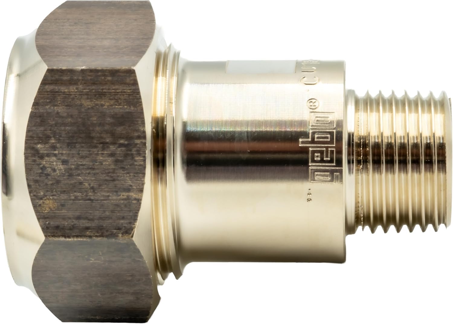 Racor de reparación Gebo 22 mm con rosca macho 3/4" DVGW – Racor de compresión de latón para tuberías de cobre – Compatible con agua potable | DVGW, rosca macho, conexión de compresión, tubos de cobre, instalación rápida