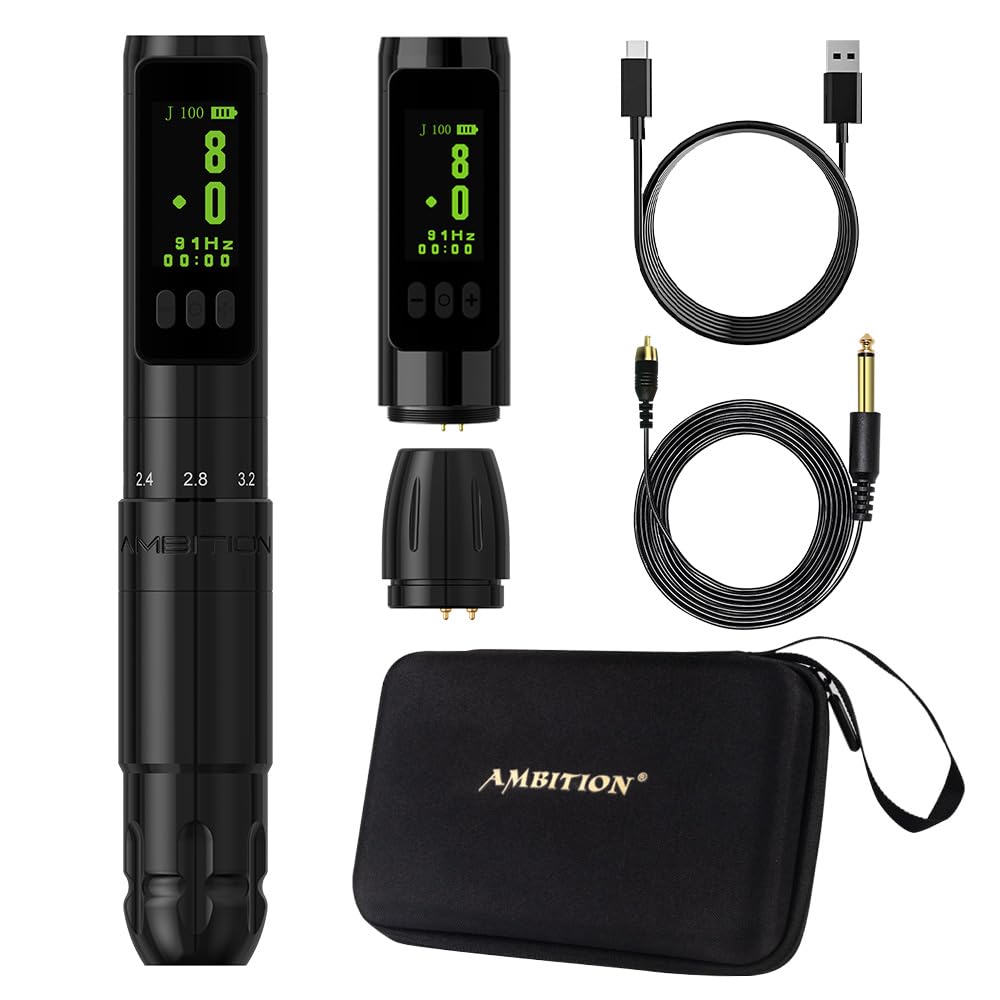 Contents of the Ambition Sally Wireless Permanent Makeup Machine package