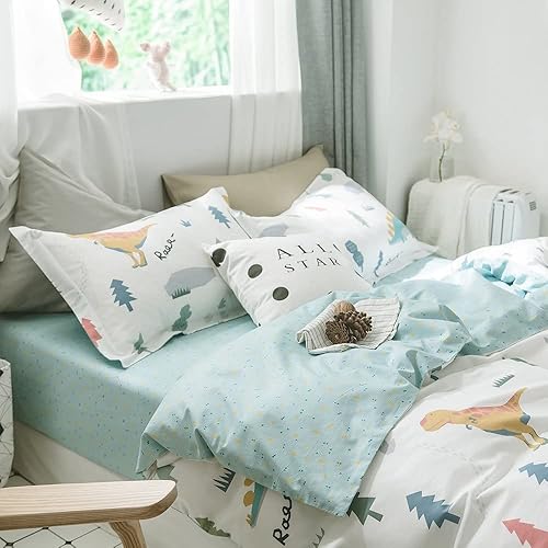 Miniatura 8 de Funda de edredón, 100 % algodón suave, juego de ropa de cama de 3 piezas con estampado de cohetes espaciales, diseño reversible con constelaciones,