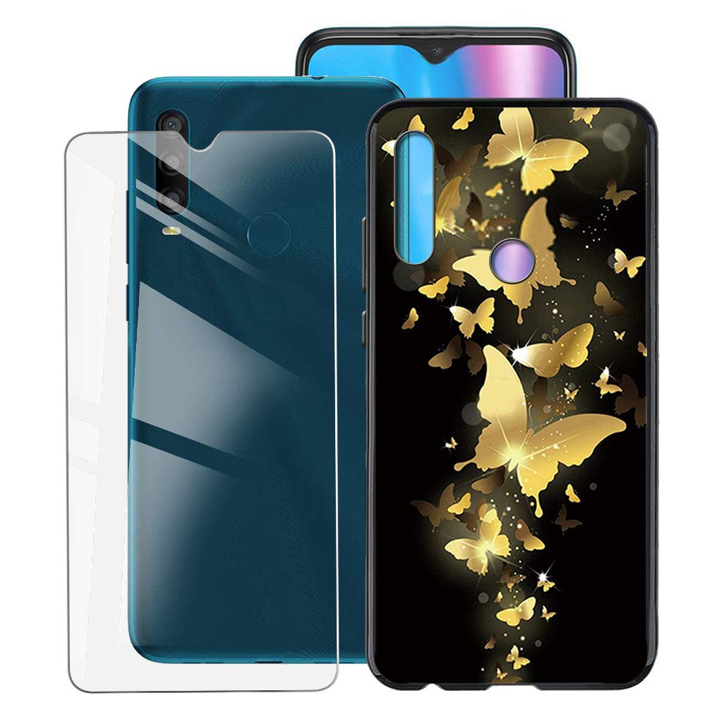Vetro Temperato Alcatel Kit Protezione Per Alcatel 1S 2020: Cover Trasparente In TPU Vetro Temperato. Protezione Completa Antiurto E Antigraffio
