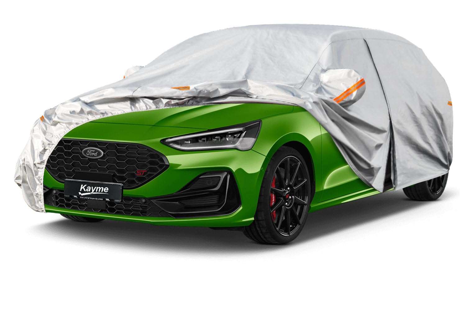 Kayme Funda Coche Exterior, Compatibles con Audi A5 (2009-2025), Cubierta para Coche Impermeable Transpirable Anti-UV Antipolvo de 6 Capas, Cubre Coche con Cremallera y Forro de Algodón. — view 43