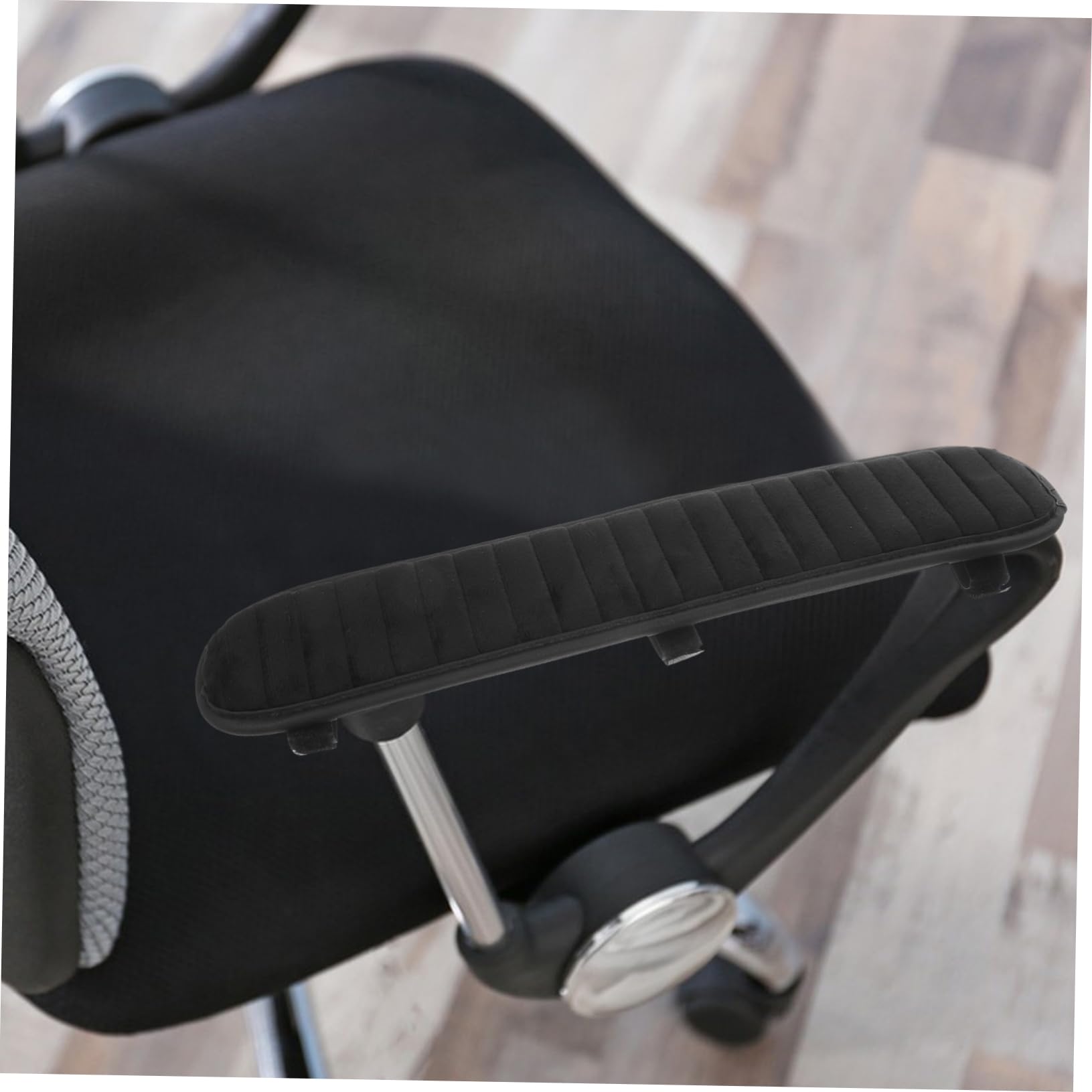 DOITOOL 1 Paar Sitzarmpolster Bodenschutz Ärmel Armschützer für Sofas Kopfstützenabdeckung schützend Armlehnenbezüge für Stühle Sesselabdeckungen Arme Armruhe Plüsch Black