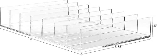 Miniatura 2 de Organizador de maquillaje transparente, organizador de paleta de sombras de ojos, soporte para efectivo y organizador de paleta de maquillaje