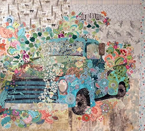 Old Blue Collage Quilt Pattern by Laura Heine