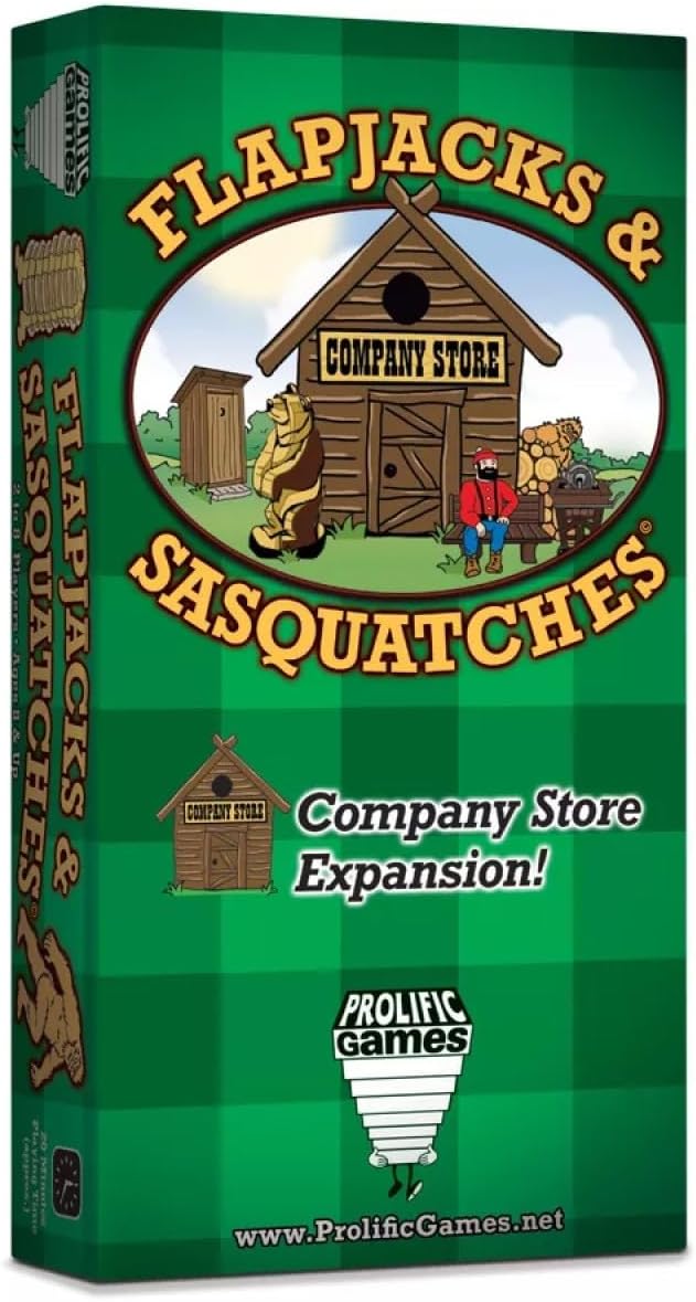 Prolific Games Flapjacks & Sasquatches, Company Store Expansion Pack, 167 New Cards for Hours of Play, 2-8 Players Ages 8 and Up