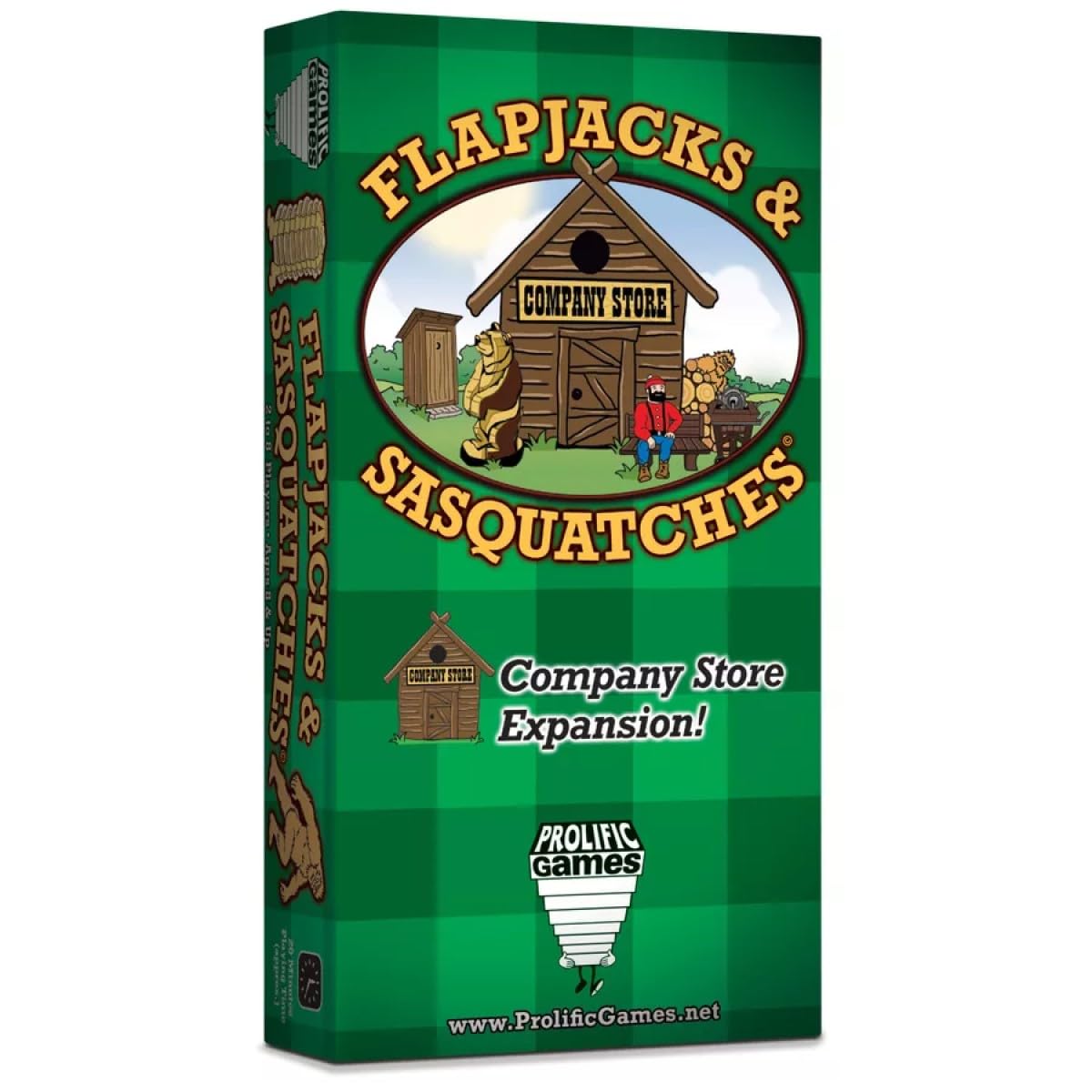 Prolific Games Flapjacks & Sasquatches, Company Store Expansion Pack, 167 New Cards for Hours of Play, 2-8 Players Ages 8 and Up