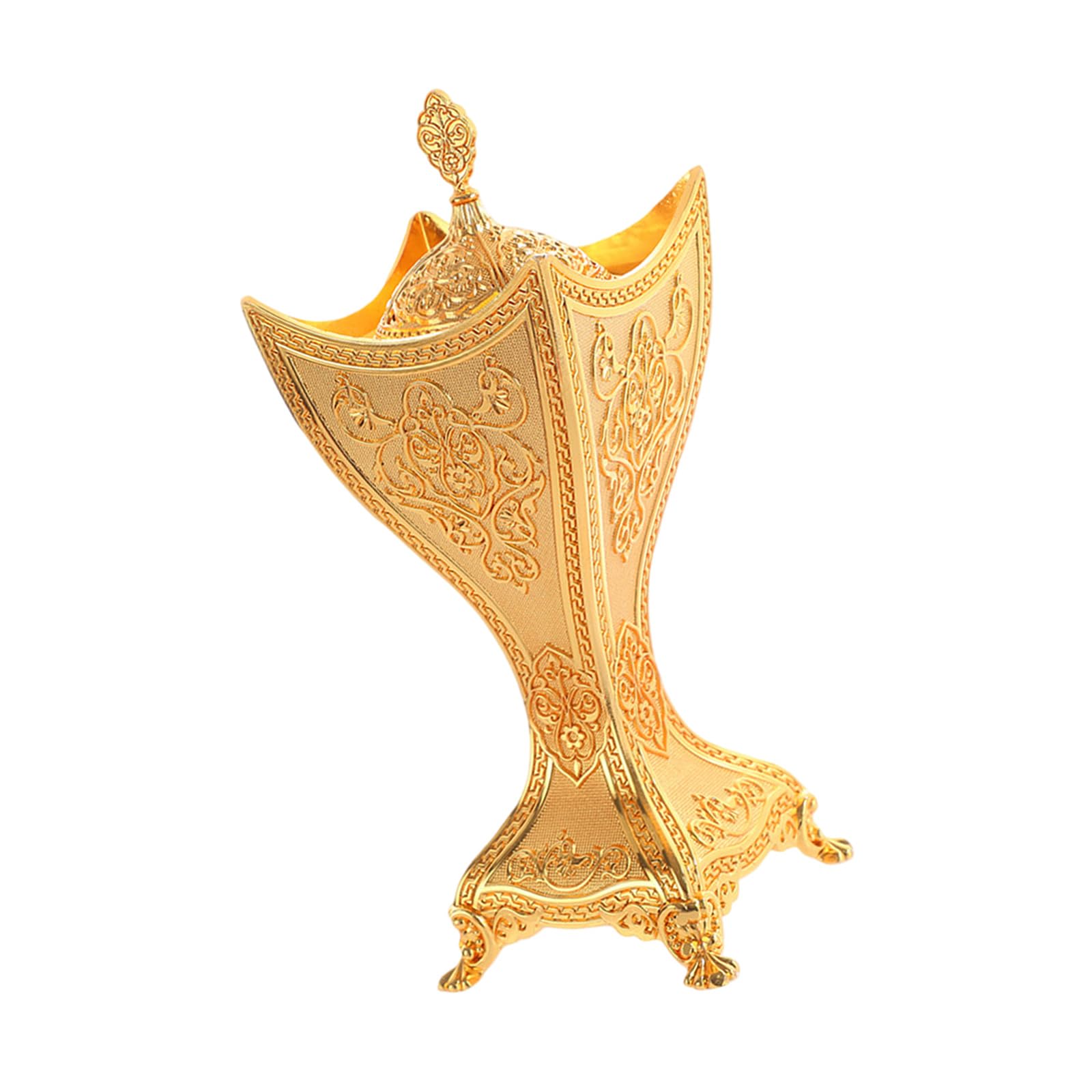 LUCKGONI Elegant Alloy Incenses Burners Middle East Frankincense Resin Censers for Home Offices Meditations Decors