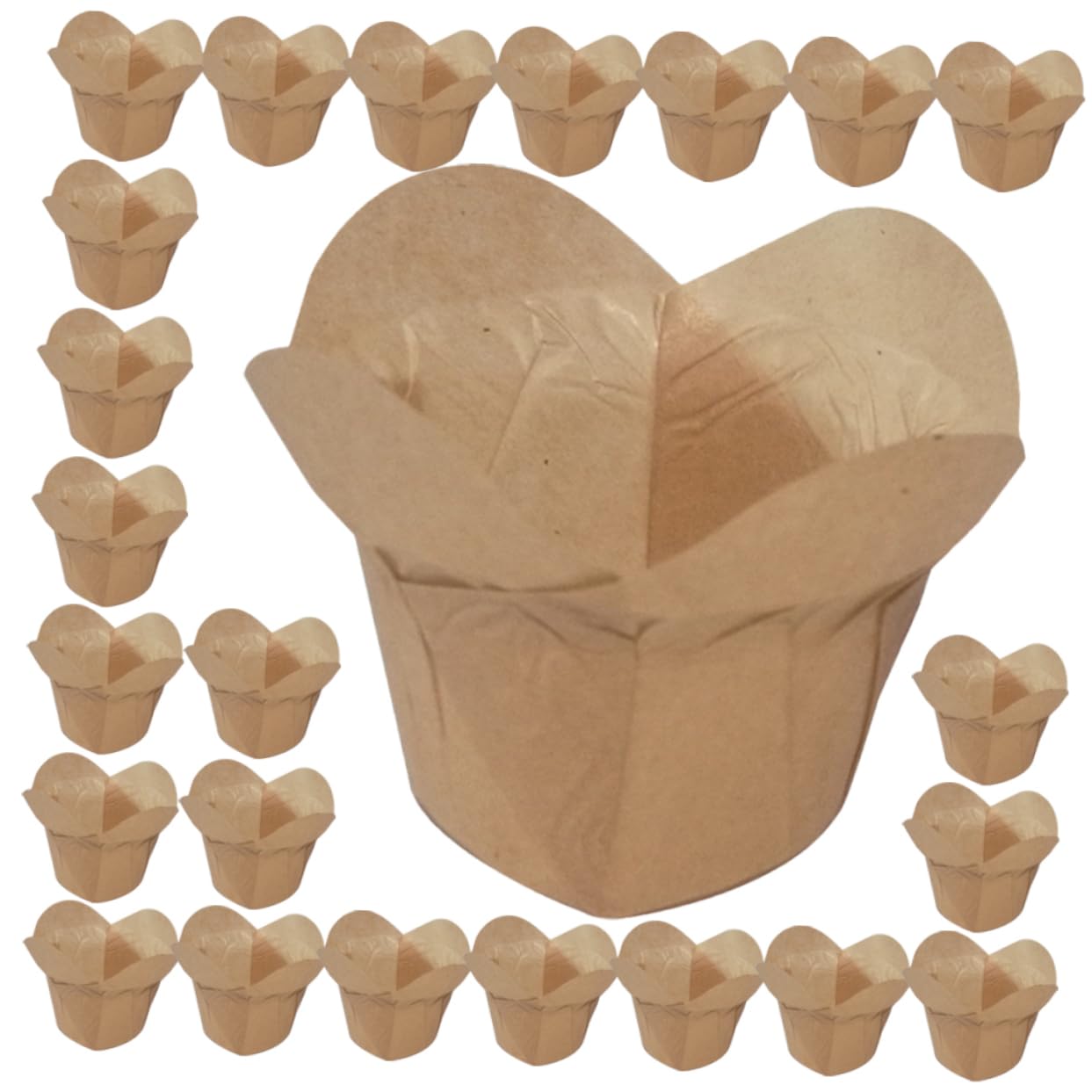 Abaodam Lot De 4 Caissettes À Et Muffins En Papier Sulfurisé 100 Pièces X 4