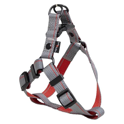JACK AND VANILLA, Arnés ergonómico para Perros Ajustable, de Material Duradero, diseño Moderno con Rayas…