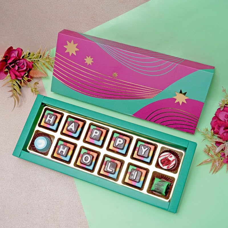 Image of VELVET FINE CHOCOLATES Splash Of Sweets| Holi Gift Hamper | Festival Gifting | Holi Gifts For Family & Friends | Birthday, Anniversary Gift'S | Wholesome Corporate Gifting
