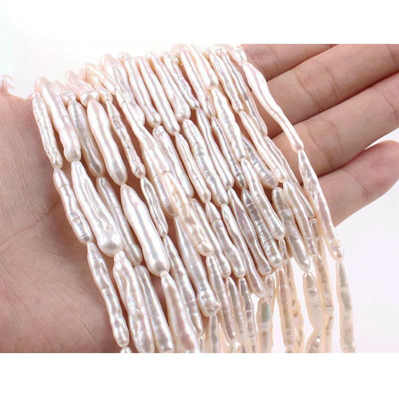 Perle di acqua naturali irregolari Perle distanziatrici a forma di fiore a forma di stella per la creazione di gioielli Bracciali fai da te Collane-4A lunghe 2530