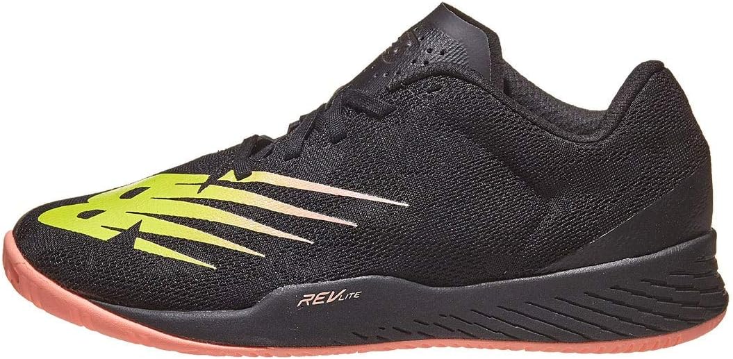 New Balance Women's 896 V3 Hard Court Tennis Shoe 5 Black/Ginger Pink