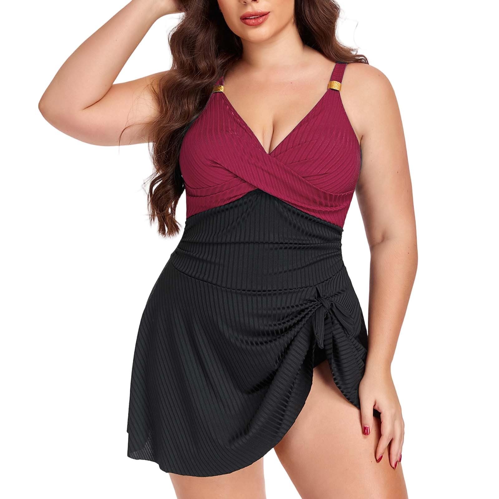 Trajes de baño de talla grande cómodos con soporte total para la playa 5