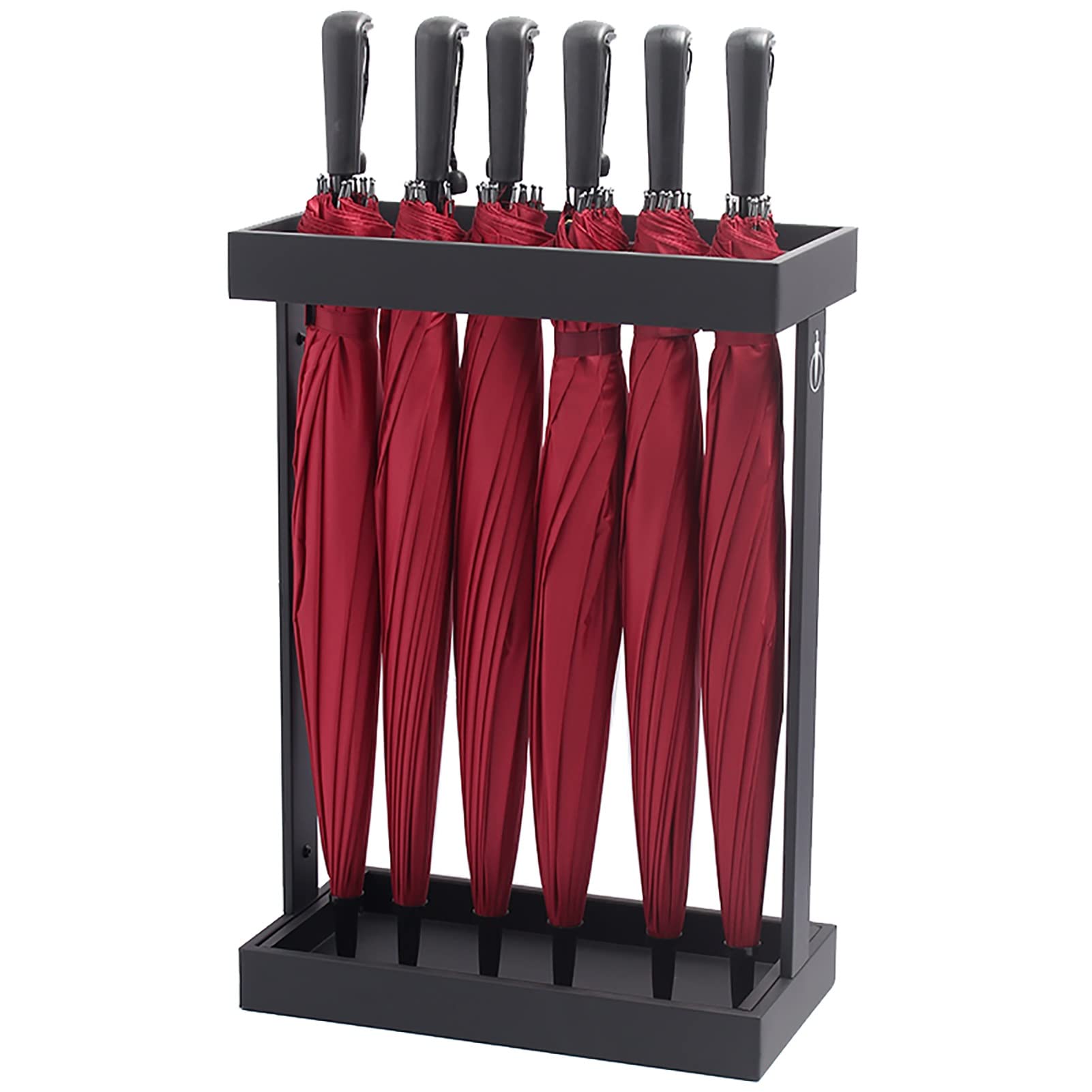 DFGHNBVC Heavy Duty Metal Umbrella Stand With Removable Drip Tray - Large Modern Nizer For Commercial Use In Hotels, Bars, Shopping Malls, And Halls